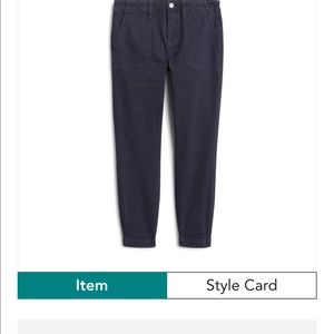 Studio Blue Utility Cropped Pant